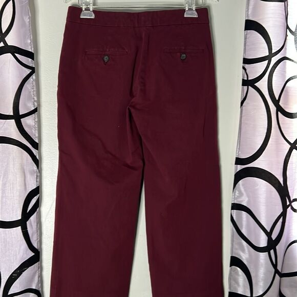 J. Crew Maroon size 2 cropped pants - Picture 10 of 11